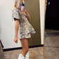 Josie Jacquard Mini Romper