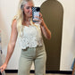 In Bloom Crochet Tank (Cream)