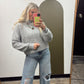 Reign Mock Neck Sweater (Grey)