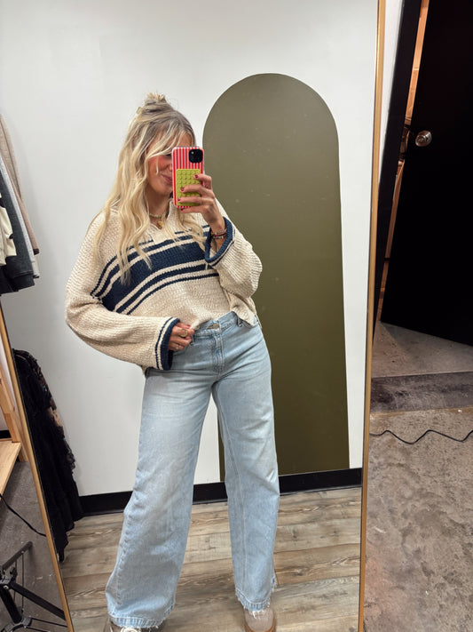 Mainland Slouch Sweater (Navy)