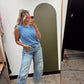 US OF A Stripe Muscle Tank (Blue)