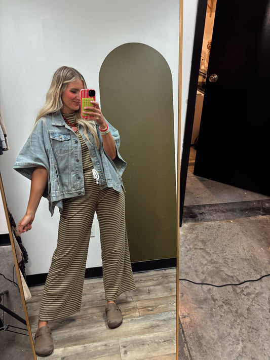 Colleen Cape Denim Jacket