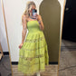 Vineyard Eyelet Lace Dress (Grass)