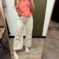 Laser Embroidered Pant (Cream)