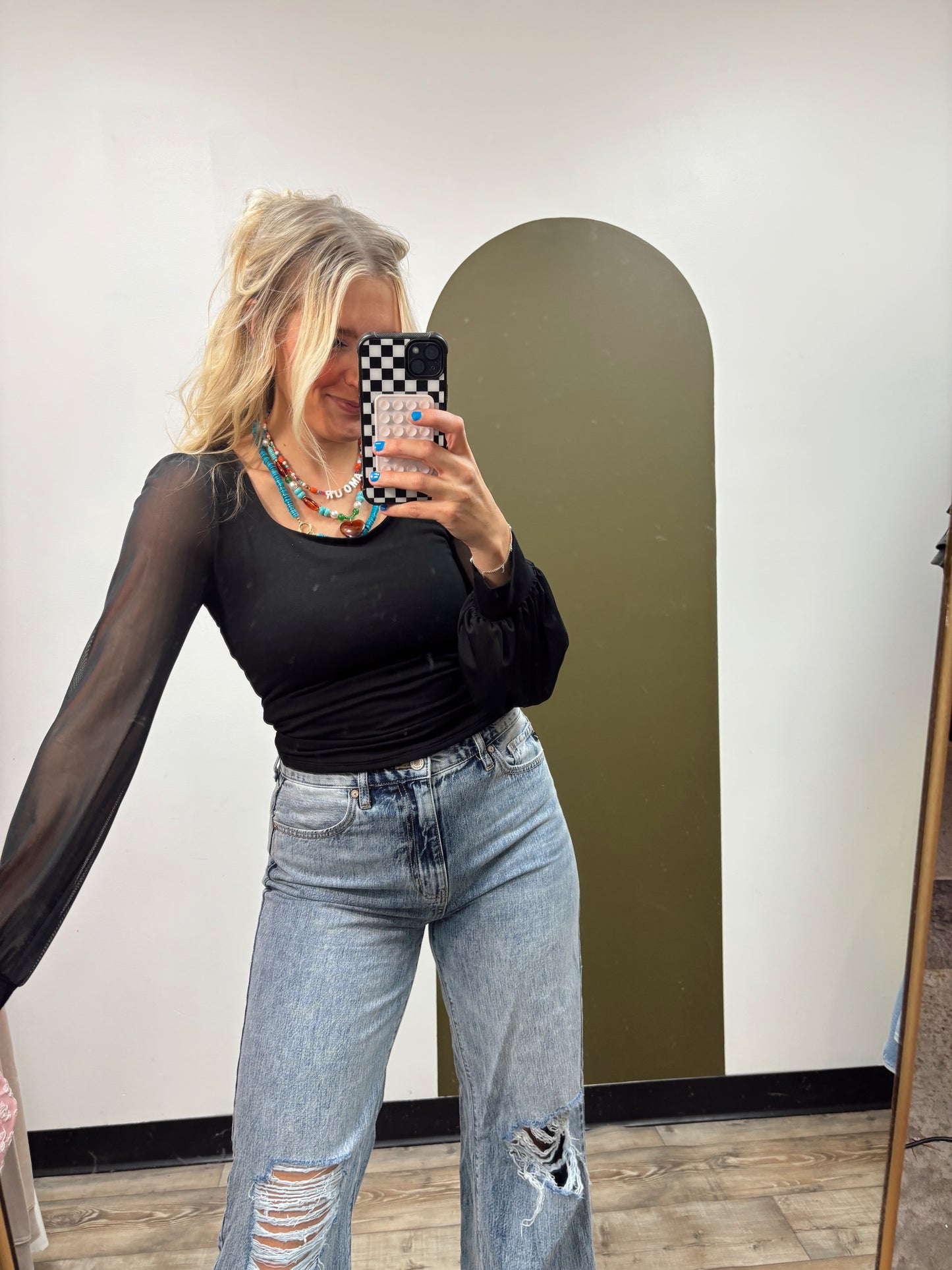 Center Of Attention Top (Black)