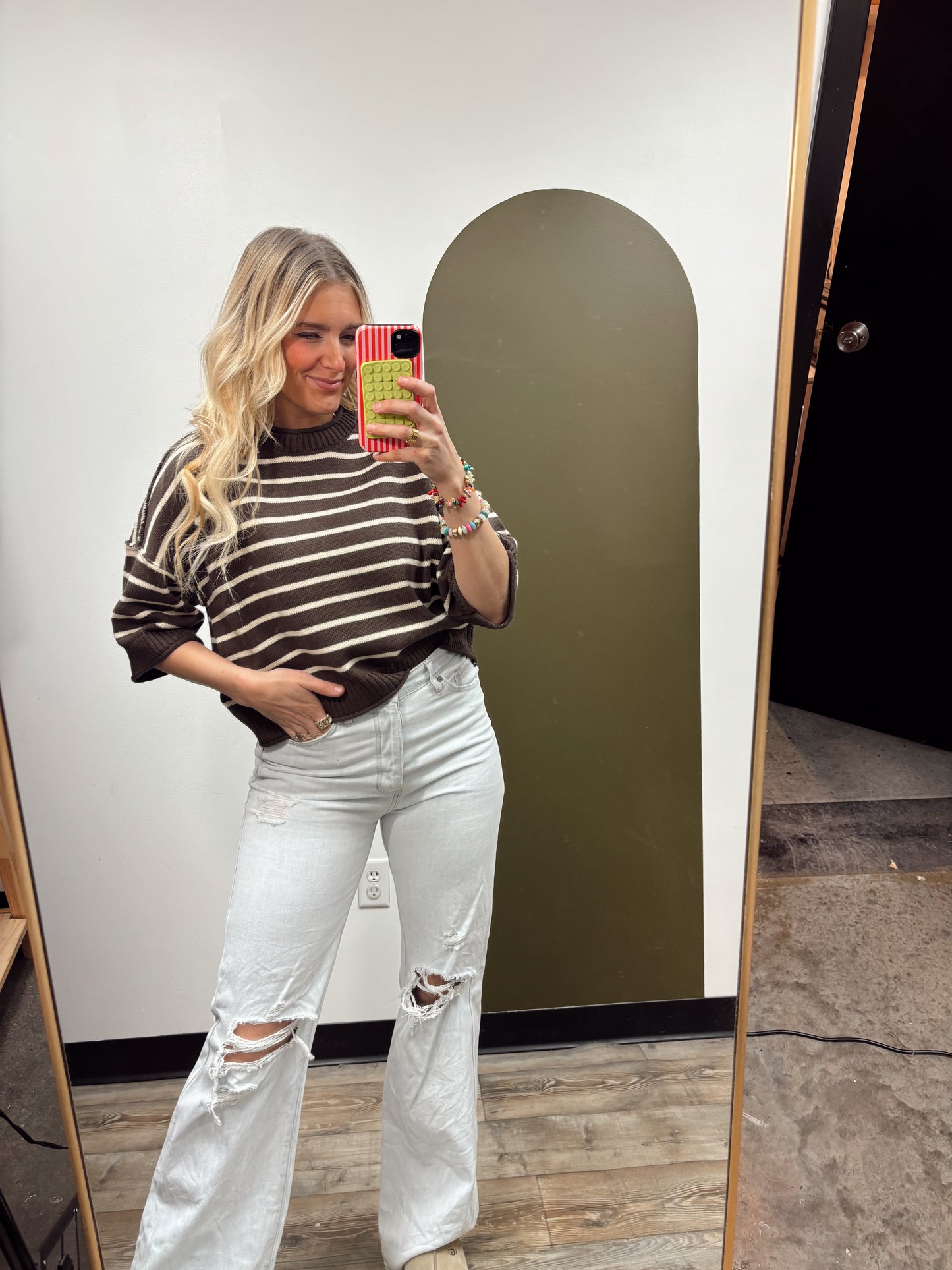 Sipping Seaside Sweater (Brown)