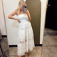 Vineyard Eyelet Dress (White)