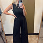 Kathy Button Jumpsuit (Black)
