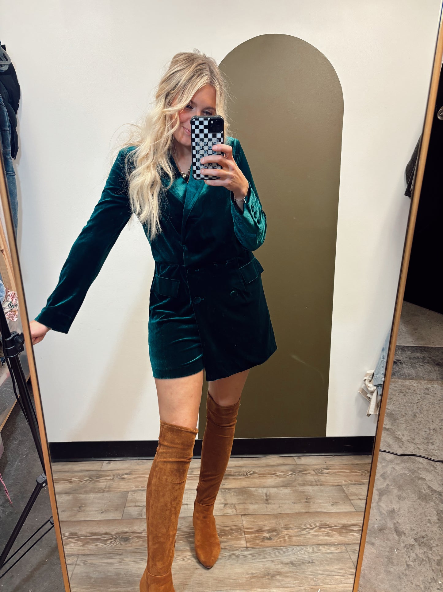 Tis The Season Romper (Emerald)