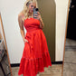 Darla Detail Midi Dress (Red)
