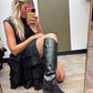 Barcelona Boot (Black Vegan Leather)