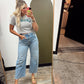 Los Angeles Crop Tee (Grey)