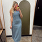 Boat Babe Stripe Maxi (Blue)