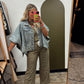 Colleen Cape Denim Jacket