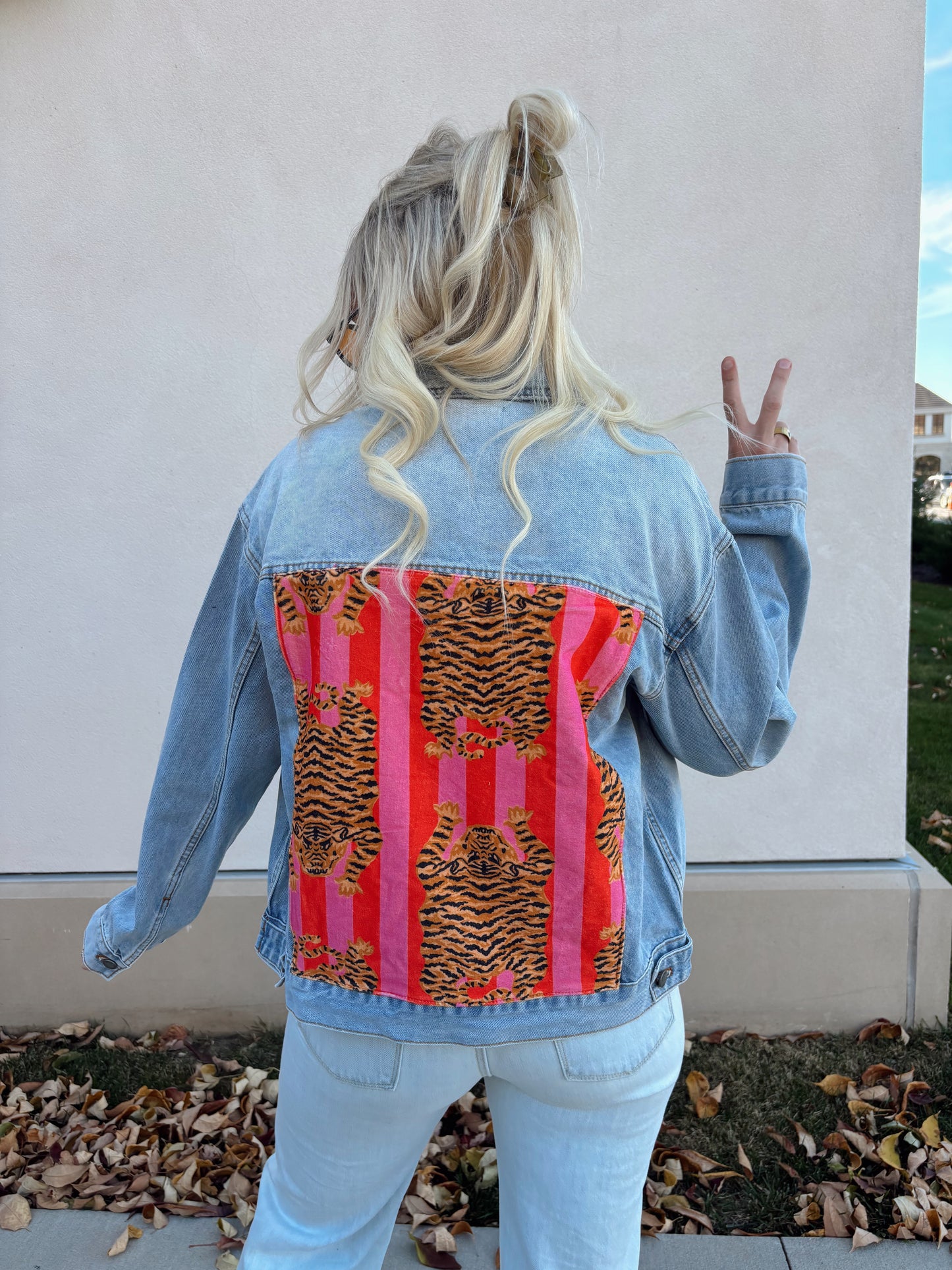 Tiger Patch Denim Jacket