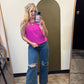 Flamingo Girl Slvless Top (Pink)