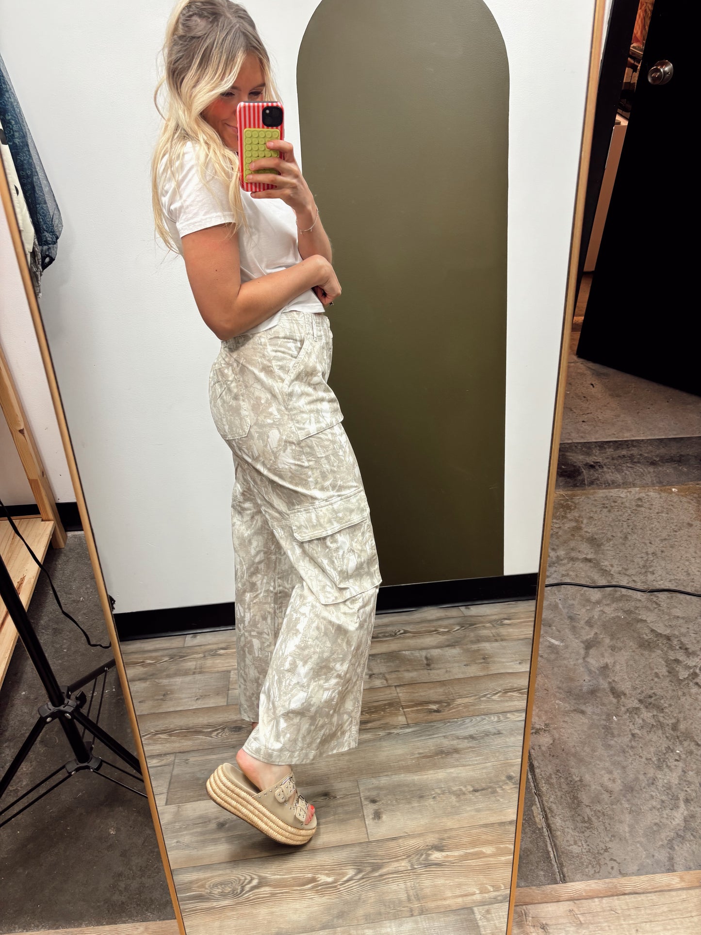 Nature Camo Wide Leg Pant