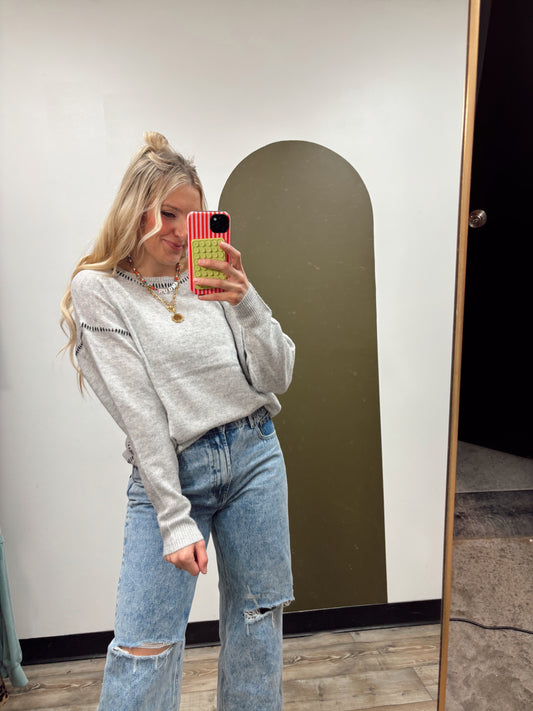 Lyra Stitch Sweater (Grey)