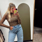 Plaid Sheer Top