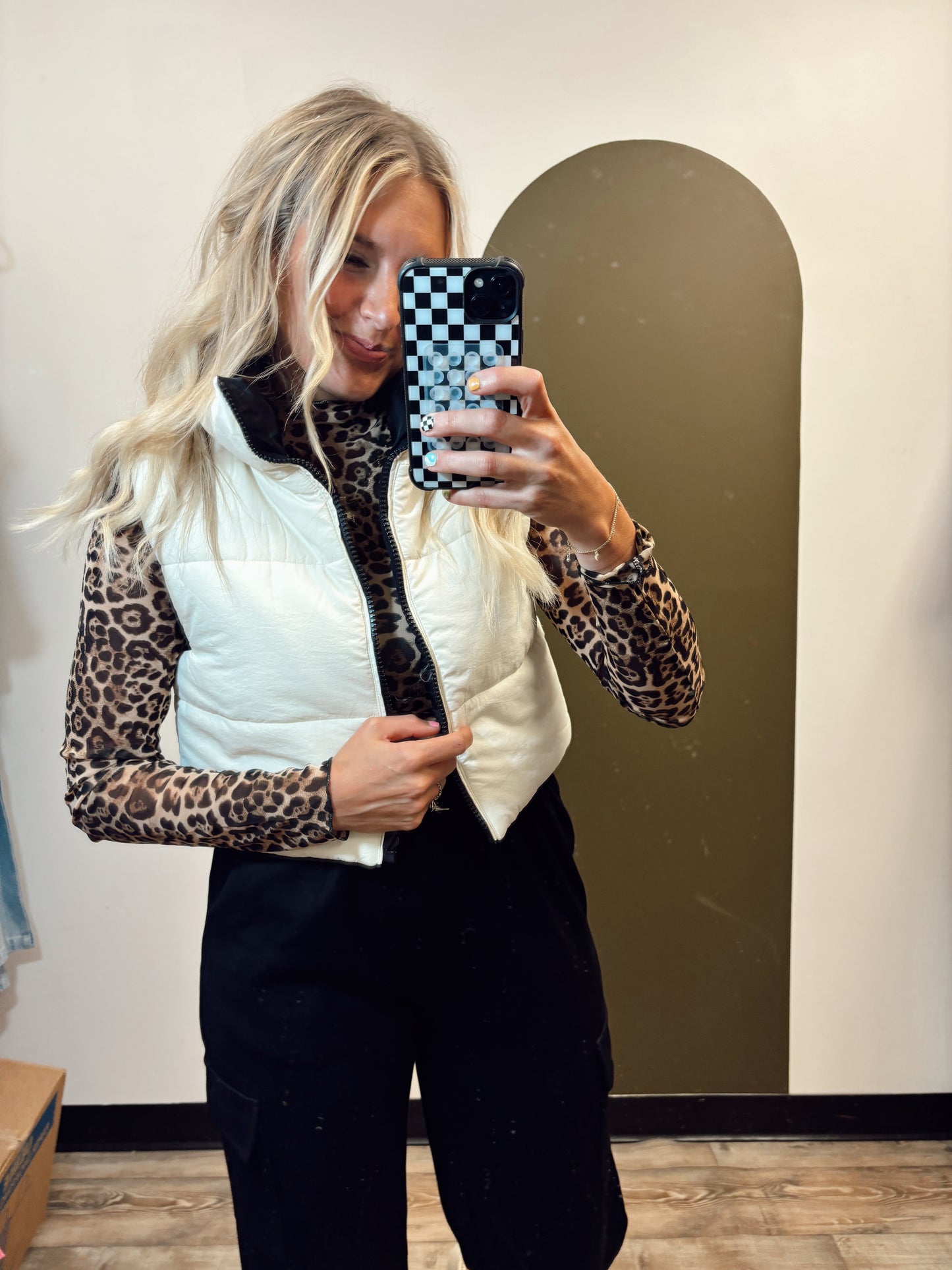 Zariah Reversible Crop Vest