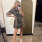 Rayna Leopard Collar Dress