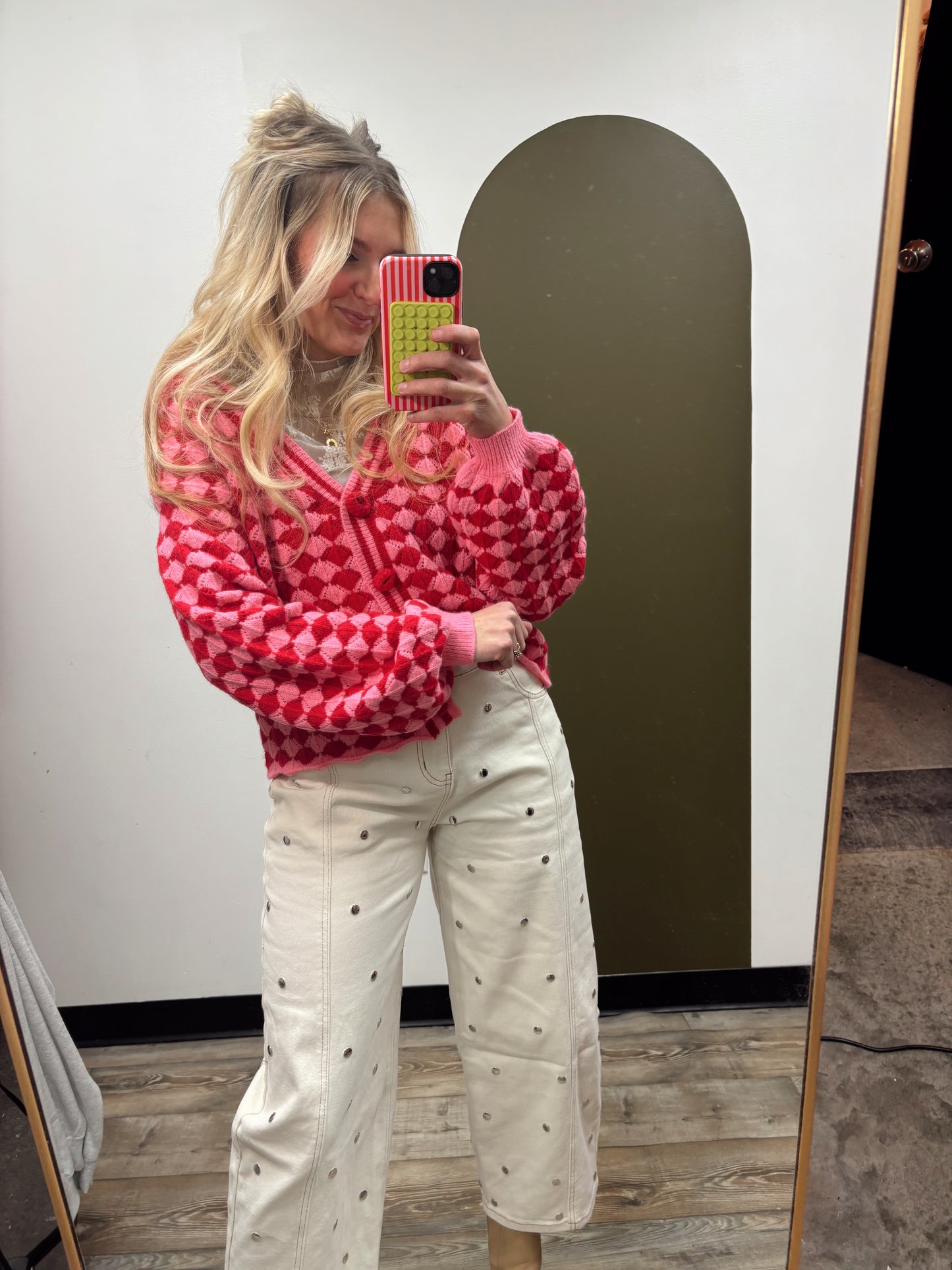 Fantasia Cardgan (Red/Pink)