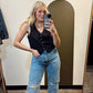Kayla Button Vest (Black)