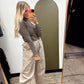 Becca Mock Neck Stripe Top