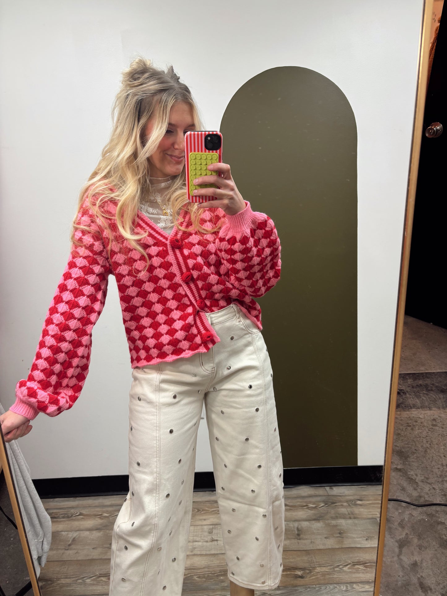 Fantasia Cardgan (Red/Pink)