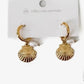 Shell Pearl Hoop Earring