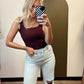Robin Ribbed Tank (Wine)