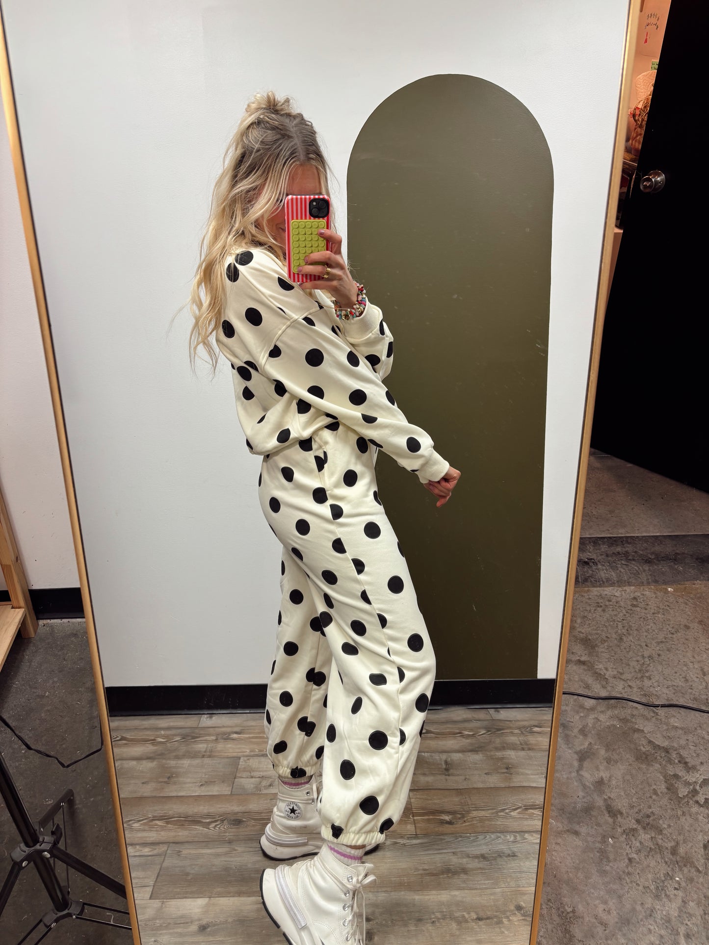 Polka Dot Sweat Set