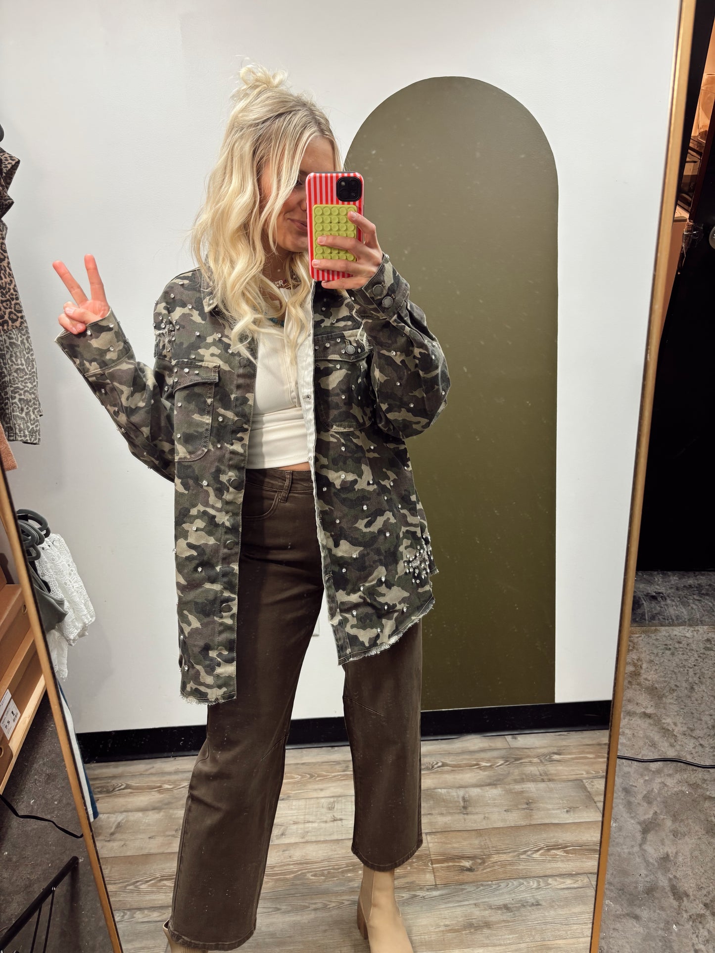 Camo Rhinestone Jacket