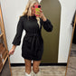 Sadie Front Tie Dress (Black)