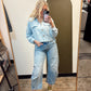 Priscilla Denim Top
