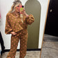 Cool Combo Polka Dot Sweat Pant(Rust/Pink)