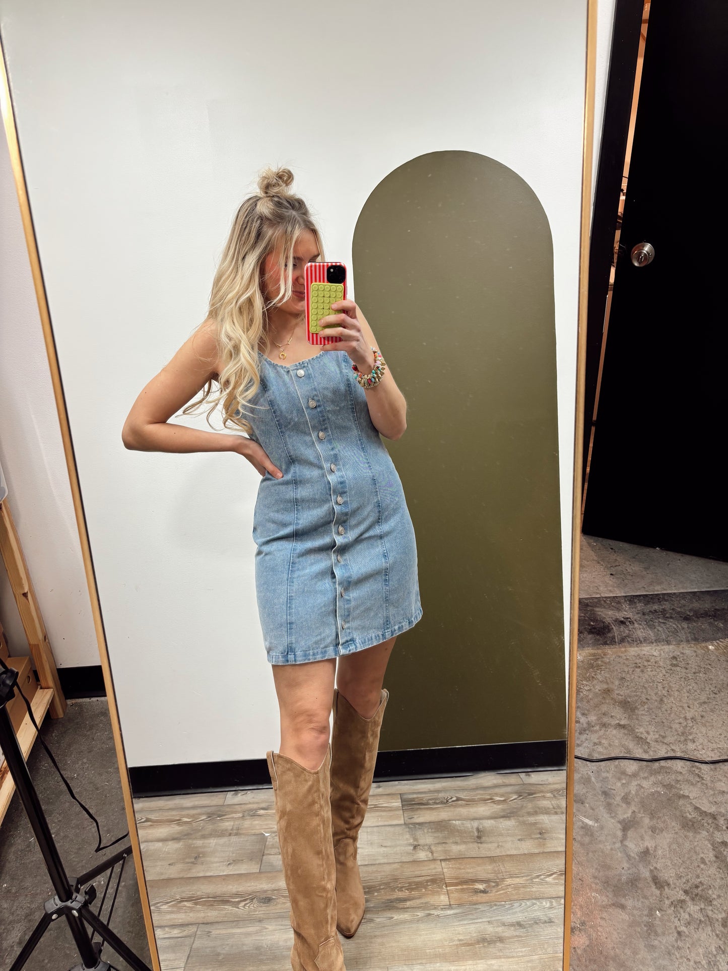 Sandra Denim Mini Dress