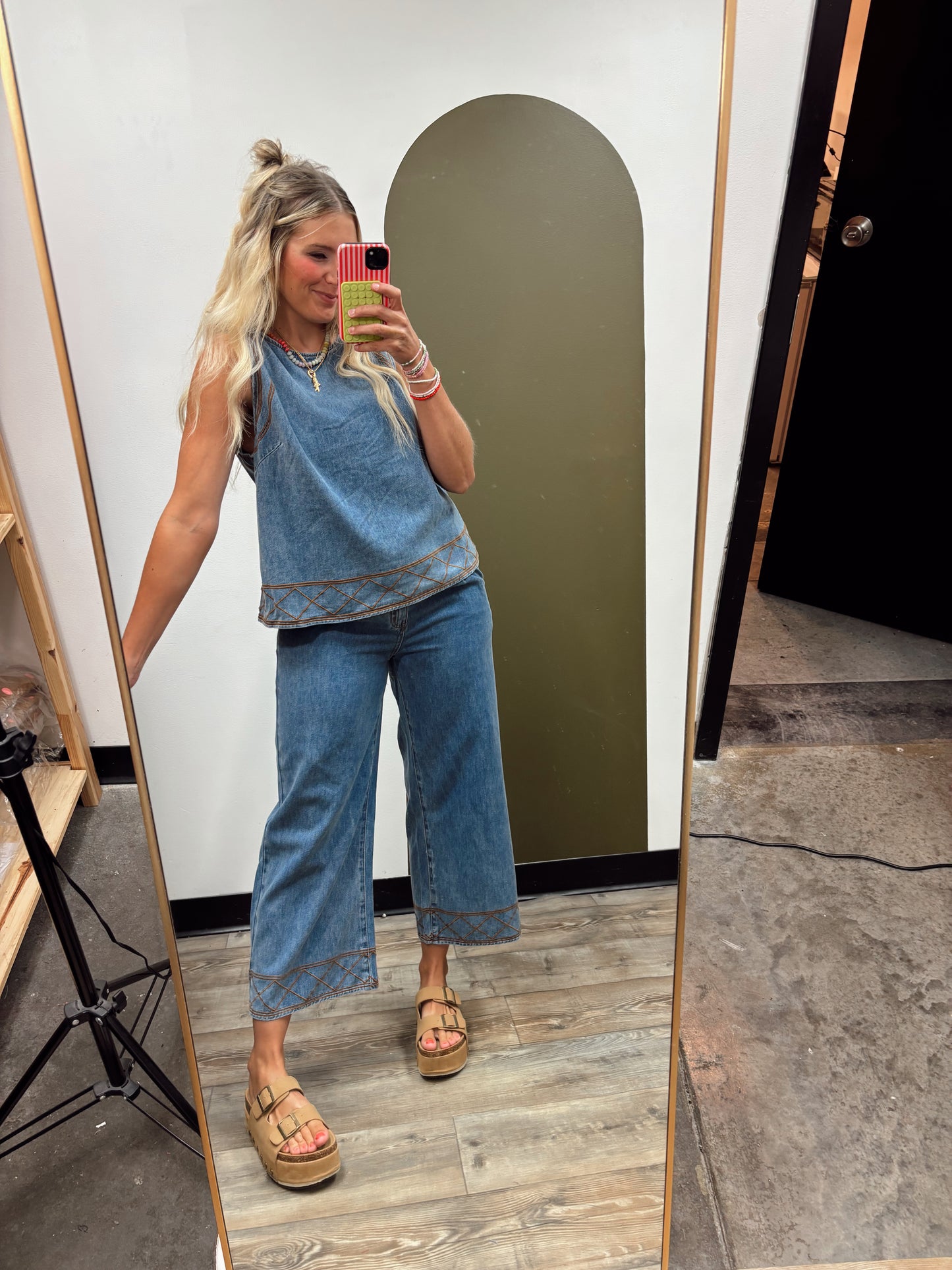 Lera Denim Stitch Set
