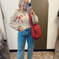 Carmen Quilt Hobo Bag (Crimson)