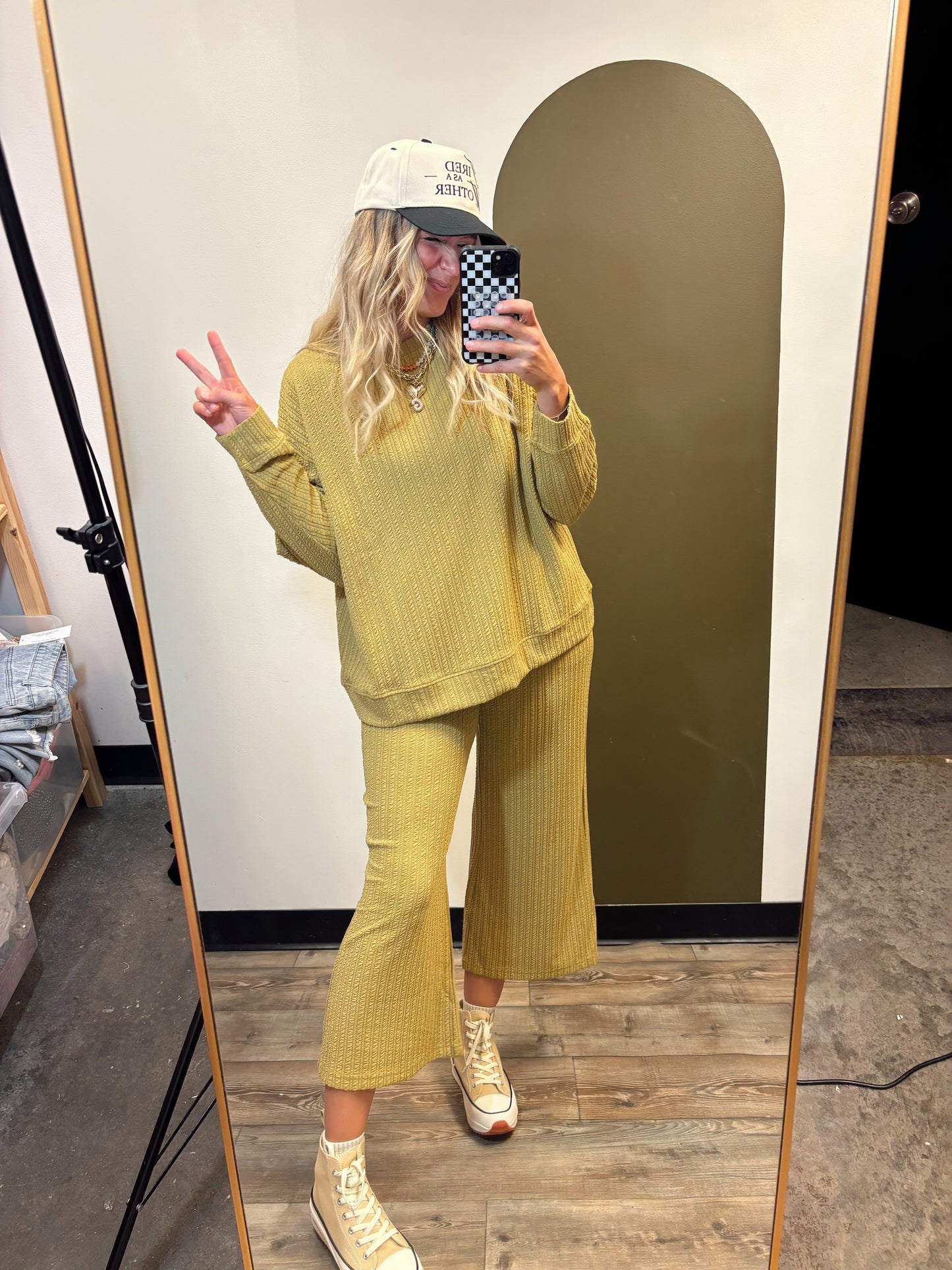 Day Off Darling Set (Chartreuse)