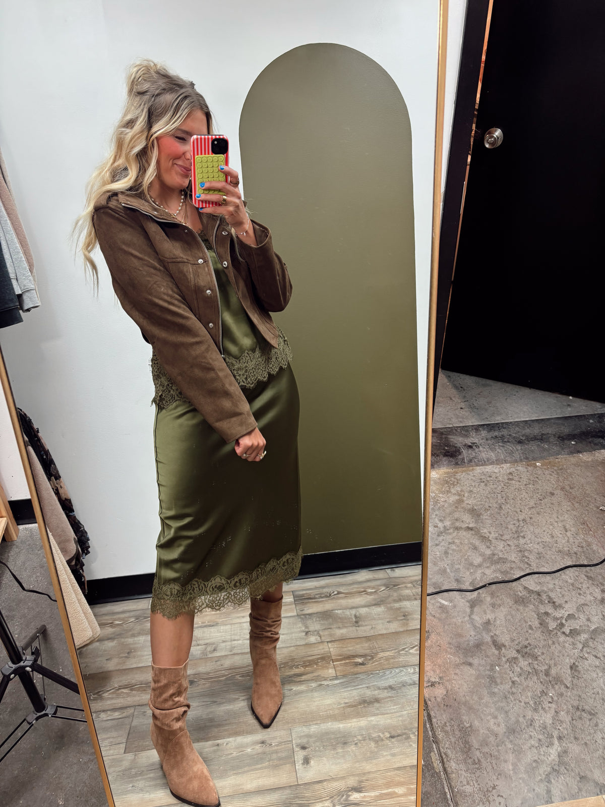 Road Warrior Suede Jacket (Brown)