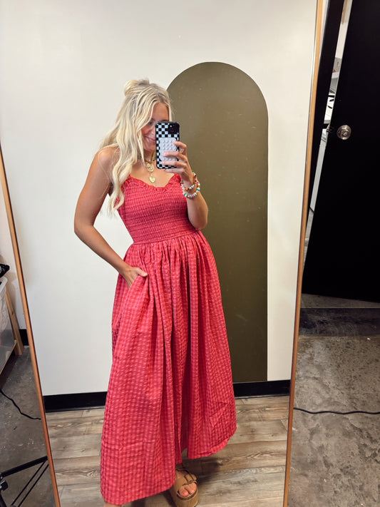 Chelsea Gingham Maxi Dress