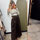 So Chic Wide Leg Pant (Chocolate)
