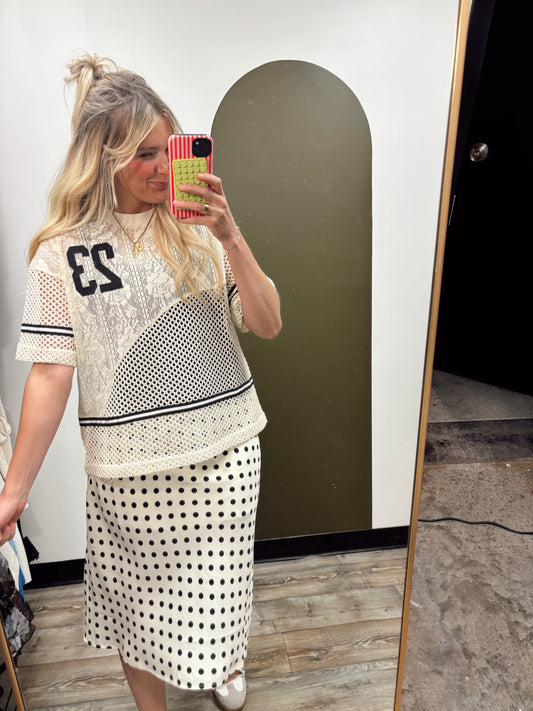 Lace Crochet Team Top