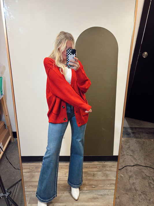 Kingdom Come Cardigan (Red)