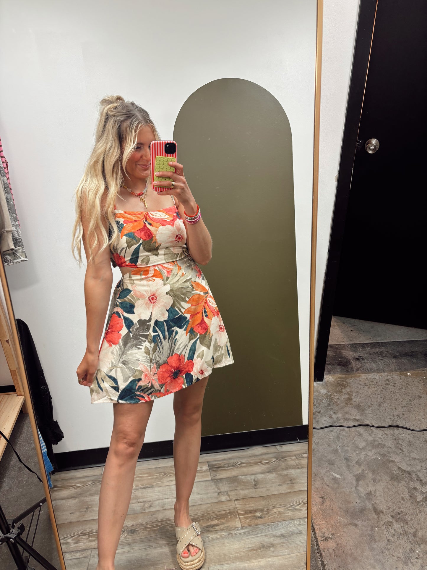 Botanic Tie Back Dress