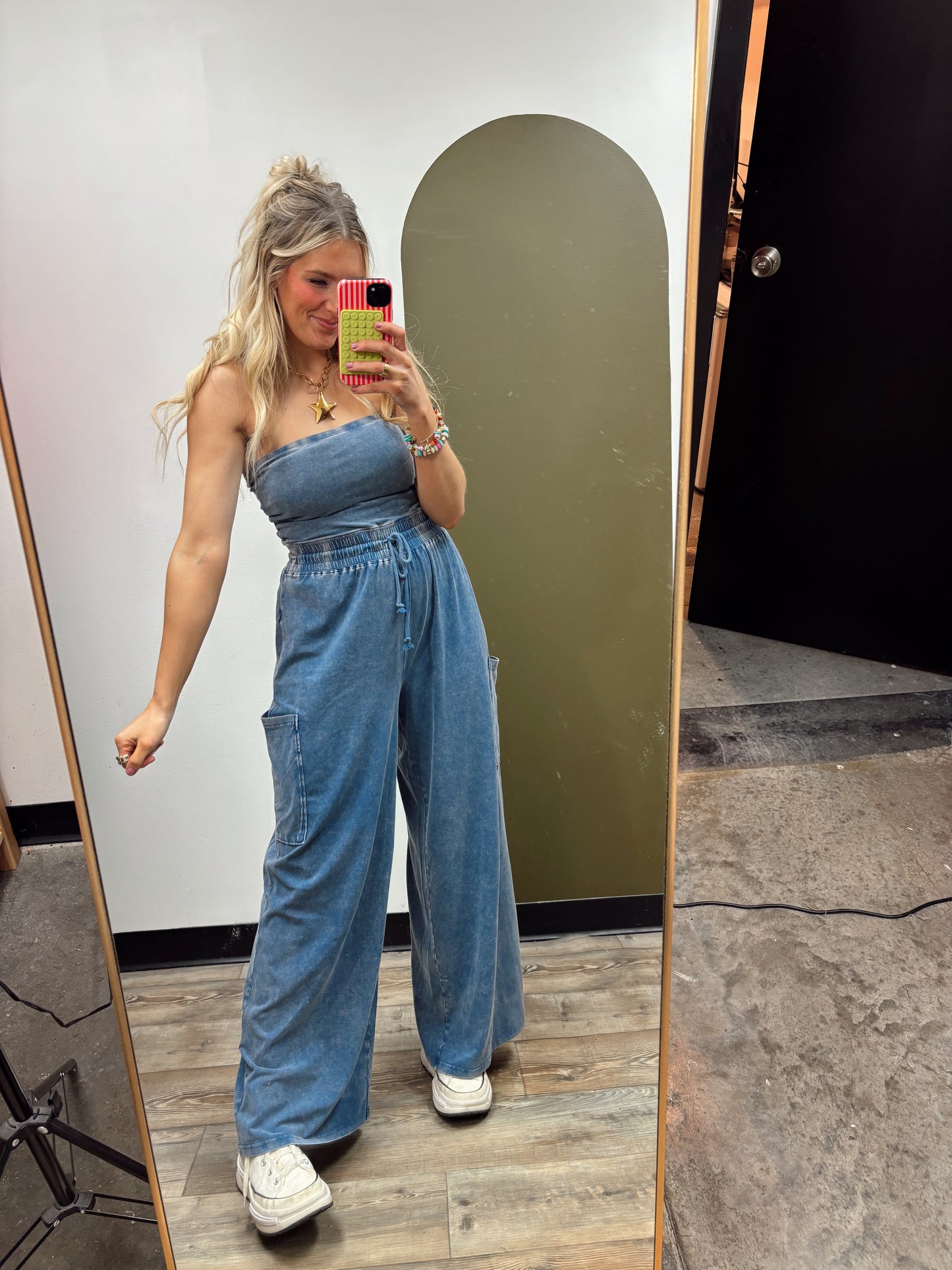 Free To Be Jumpsuit (Denim)