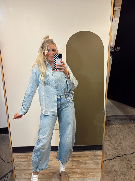 Madeline Chambray Top