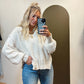 Miriam Sweater Top (Cream)