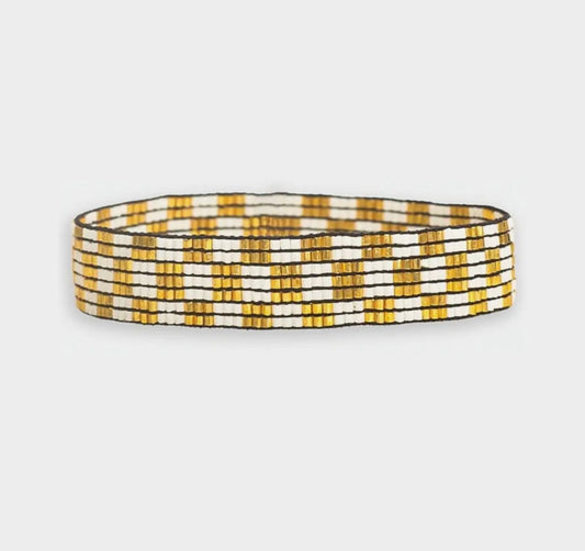Alex Checked Beaded Bracelet